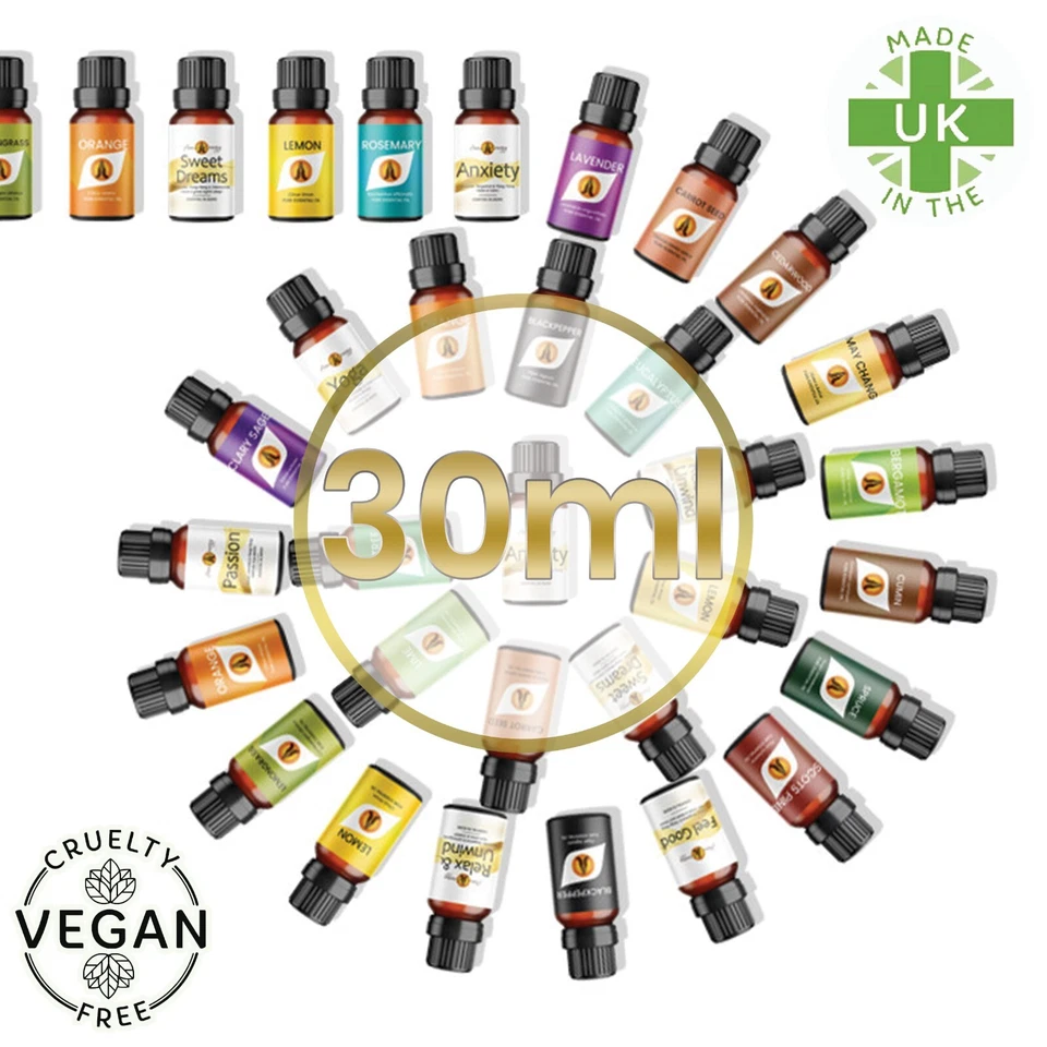AROMA ENERGY Essential Oils 30ML Aromatherapy Essential Oil Natural Fragrances Diffuser ⭐⭐⭐⭐⭐