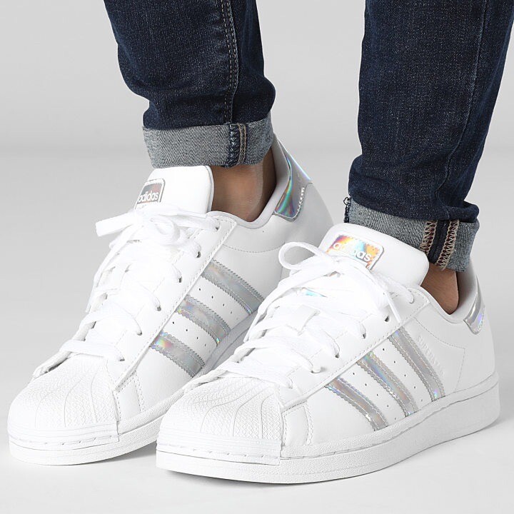 Школьная обувь Adidas Originals Superstar Junior для девочек Белые кроссовки #238