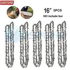 5 Pack 16" inch Chainsaw Saw Chain Blade 55DL 3/8"LP .043 Gauge for Stihl MS180
