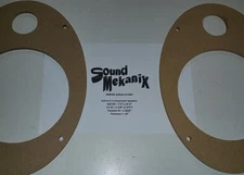MDF Speaker / Spacer Rings, 6x9" to 6.5" & Tweeter Component Set 1/4" Thick USA