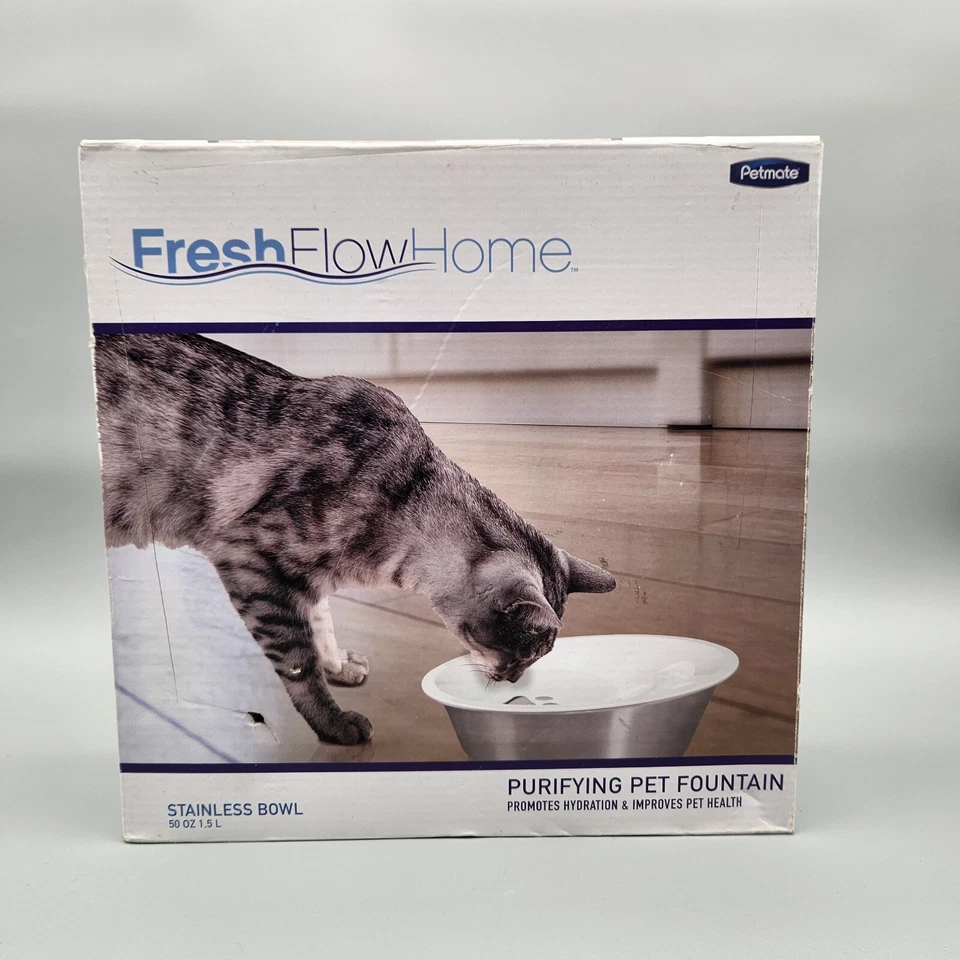 Petmate Fresh Flow Home purifying pet fountain 50 oz - Image 2 of 4