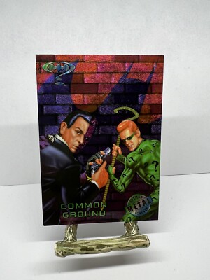 1995 Fleer Metal Batman Forever #20 Common Ground Foil Card