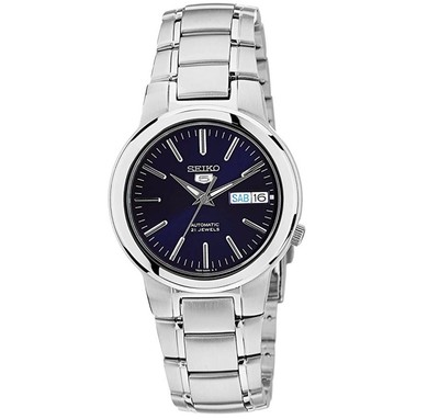 Seiko 5 Automatic Blue Dial Stainless Steel 37mm Mens Watch SNKA05K1 RRP  £169 | eBay