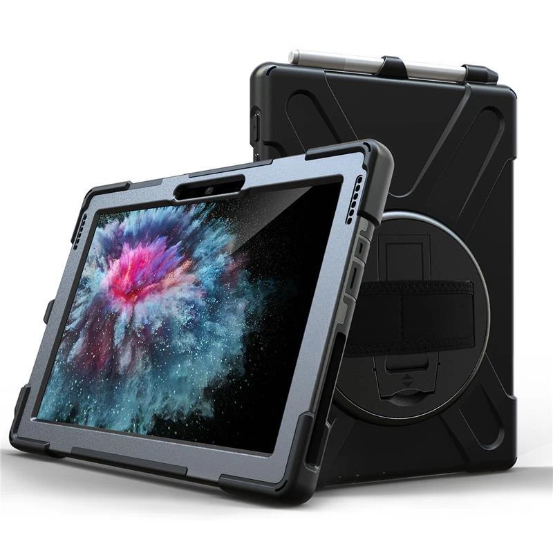 For Microsoft Surface Go 4 3 2 1st Case Rotating  Stand Shockproof Armor Cover - Image 3 of 4