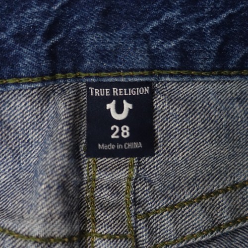 True Religion Jeans Womens W 28 Y2K Vintage Distressed GENO Relaxed Slim 2000s - Picture 11 of 20