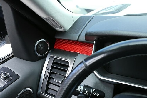 Real Red Carbon Fiber For Range Rover Sport 2014-2019 Passenger Decoration Trim - Foto 9 di 12