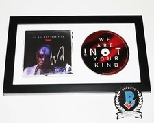 COREY TAYLOR SIGNED FRAMED SLIPKNOT 'WE ARE NOT YOUR KIND' CD COVER BECKETT COA