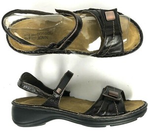 Naot 42 sandals brown leather strappy removable cork bed 11 comfort walking | eBay