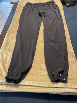 Lululemon Black Joggers Sz Womens Black Drawstring Pants