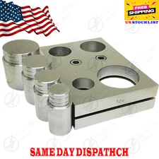 Disc Cutter Large 1"–2" | Jewelry Making Tool | 4 Punch Set | Carbon Steel Metal