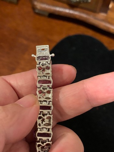 NWT STS sterling silver 925 multi gemstone bracelet 7” gorgeous - Picture 7 of 7