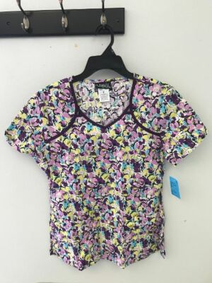 Cherokee Runway Women's Scrubs Top 3664 FRAB SIZE SMALL D3