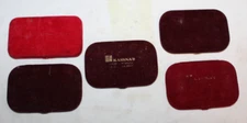 Lot of 5 Vintage KASSNAR Solid Fuel Red Velvet Hand Warmers