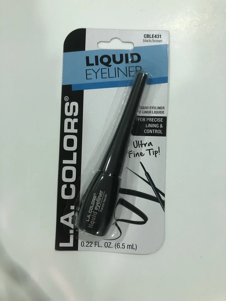 New L.A. Colors Liquid Eyeliner roof All Day Wear *CBLE431 BLACK/brown - Image 4 of 4
