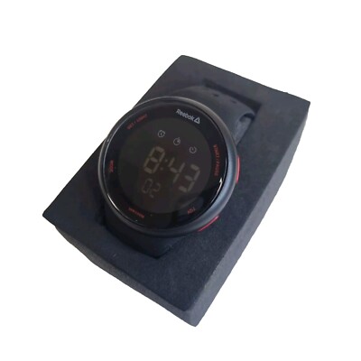 Reebok Elements Black Silicone Men's Wrist Watch RD-ELE-G9-PBIB-BR New  Defect UK