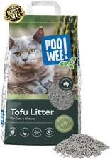 Flushable Eco Tofu Cat Litter, 5Kg, Activated Carbon Odour Neutraliser, Low Dust