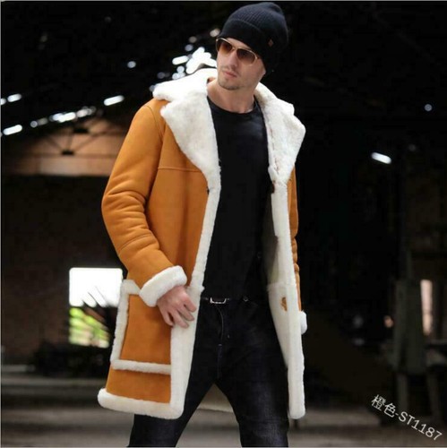 Winter Mens Jacket Thicken Lamb wool 