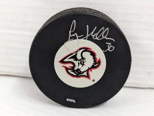 Ryan Miller Buffalo Sabres Autographed Auto Signed Goat Head Puck Nhl 
