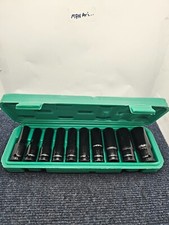10 Pieces 8-24mm 12 Drive Deep Impact Sockets Heavy Metric Garage Tool