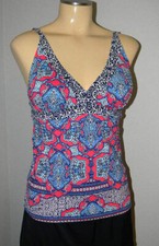 TOMMY BAHAMA  Riviera Tiles TANKINI SWIM TOP XS NWT