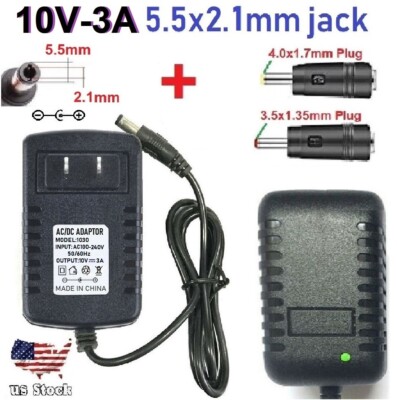 5V 3A DC Power Supply Adapter, 5.5mm X 2.5mm DC Outlet Plug, 8 More Tips, Black In | Whizz AC Adapters - Foto 6
