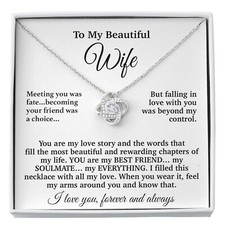 To My Wife Necklace, Gift From Husband, Anniversary Gifts Wife, Birthday Gift