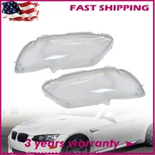 Pair Headlight Headlamp Lens Cover For Bmw E92 E93 Coupe M3 328i 335i 2006-2009 Pair Headlight Headlamp Lens Cover For Bmw E92 E93 Coupe M3 328i 335i 2006-2009