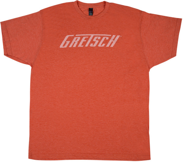 Футболка с логотипом GRETSCH, Вересково-оранжевая, L
