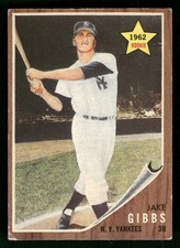 1962 Topps #281 Jake Gibbs Rookie