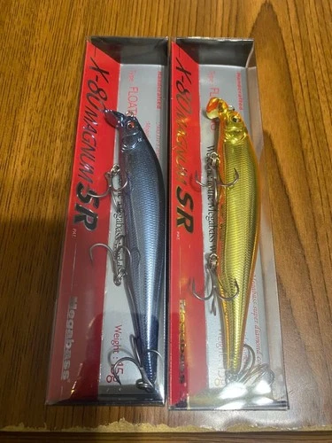 Megabass X-80 Magnum SR SP-C 2pcs UV Deep Blue & UV Orange Gold JDM Lures