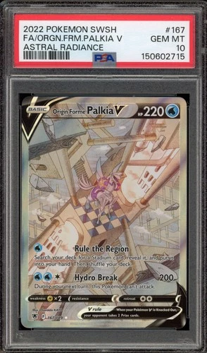 Pokemon Origin Forme Palkia V Astral Radiance Full Alt Art #167 PSA 10 Gem Mint