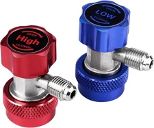 R134a Quick Coupler Adapter, Adjustable R134a Adapters Quick Connectors for C...