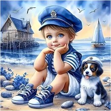 DPDAKIT Diamond Art Kits for Adults, Dog Painting Multicolored