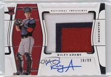 2022 National Treasures Rookie Material Signatures 28/99 Riley Adams Auto 2h4