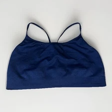 Love By Gap Super Stretch Lightweight Ultra Soft Tagless Bralette NWOT Navy Blue