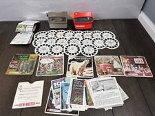 Vintage View Master 2 Red and Gray with Reels and Inserts GAF View-Master