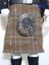 FRASER WEATHERED 8 YARD 16 OZ SCOTTISH MEN'S CASUAL PREMIUM ACRYLIC TARTAN KILT.