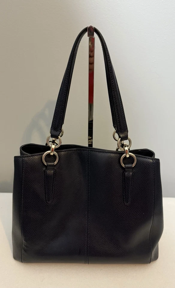 Bolso bandolera Coach Minetta de cuero azul medianoche F36642 Foto 2 de 4