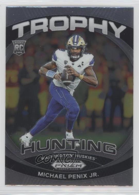 2024 Panini Prizm Draft Picks Trophy Hunting Michael Penix Jr #TH-MPJ Rookie RC
