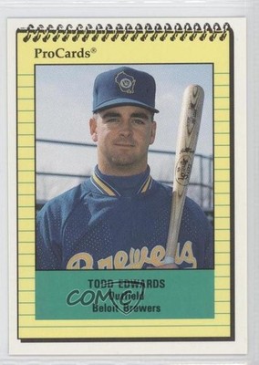 1991 ProCards Minor League Todd Edwards #2116 0f4