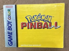 Pokemon Pinball OEM Manual, Booklet ONLY - GameBoy Color