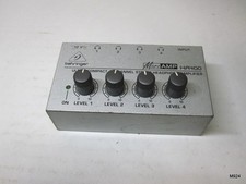 Behringer MicroAMP HA400 Ultra-Compact 4Channel Stereo Headphones 12V NO CHARGER