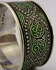 NORWEGIAN STERLING SILVER ENAMEL NAPKIN RING c1900 ANTIQUE 32g NORWAY MH