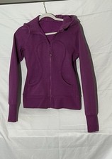 Lululemon Light Purple Heathered Nightfall Scuba Full-Zip Hoodie Women's 6