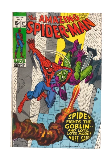 Amazing Spider-man #97, VF/NM 9.0, No Comics Code, Drug Issue, Green Goblin