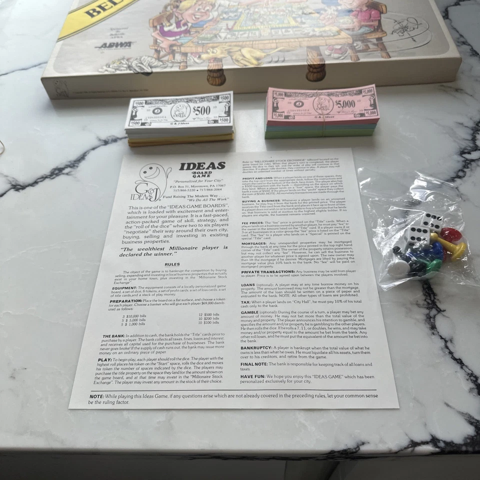 BELLEVILLE IL JIGSAW MONOPOLY The Jigsaw Puzzle Game Of Belleville, Illinois - Image 4 of 4