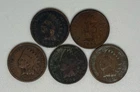 1891 1895 1897 1906 1907 Indian Head Cent Lot of 5