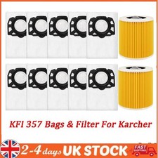 KFI 357 Vacuum Cleaner Bags Filters For Karcher WD 2 Plus/WD 3/KWD 1/KWD 2/KWD 3