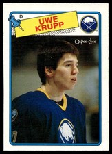 1988-89 O-Pee-Chee Uwe Krupp RC #220 VIEW SCAN