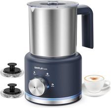 Montalatte Elettrico 4 in 1, Bricco Rimovibile, 500 Ml Schiumatore Automatico Ad